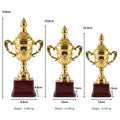 Classic Gold Fiber Trophy Cup – Elegant Winner’s Recognition Memento M-607