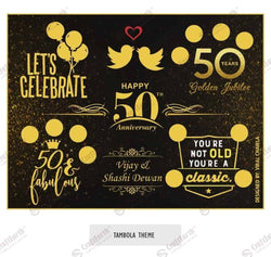 CraftEarth Tambola Theme Tickets (Pack of 12) Design 4