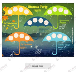 CraftEarth Tambola Theme Tickets (Pack of 12) Design 8