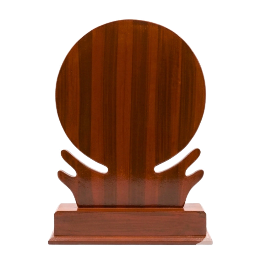 Elegant Circular Wooden Award Memento M-483