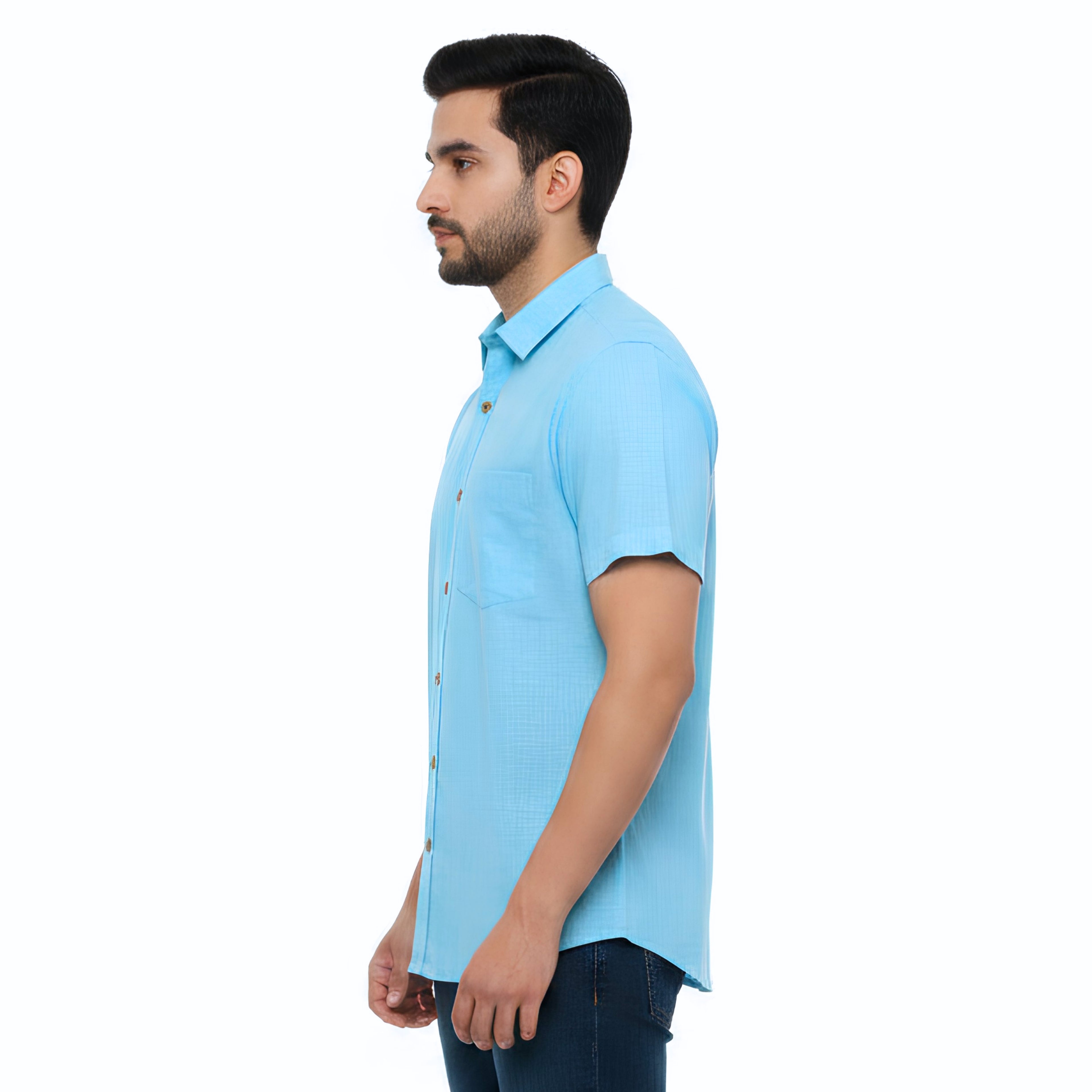 CraftEarth Men's Short-Sleeve Shirt HS-C7