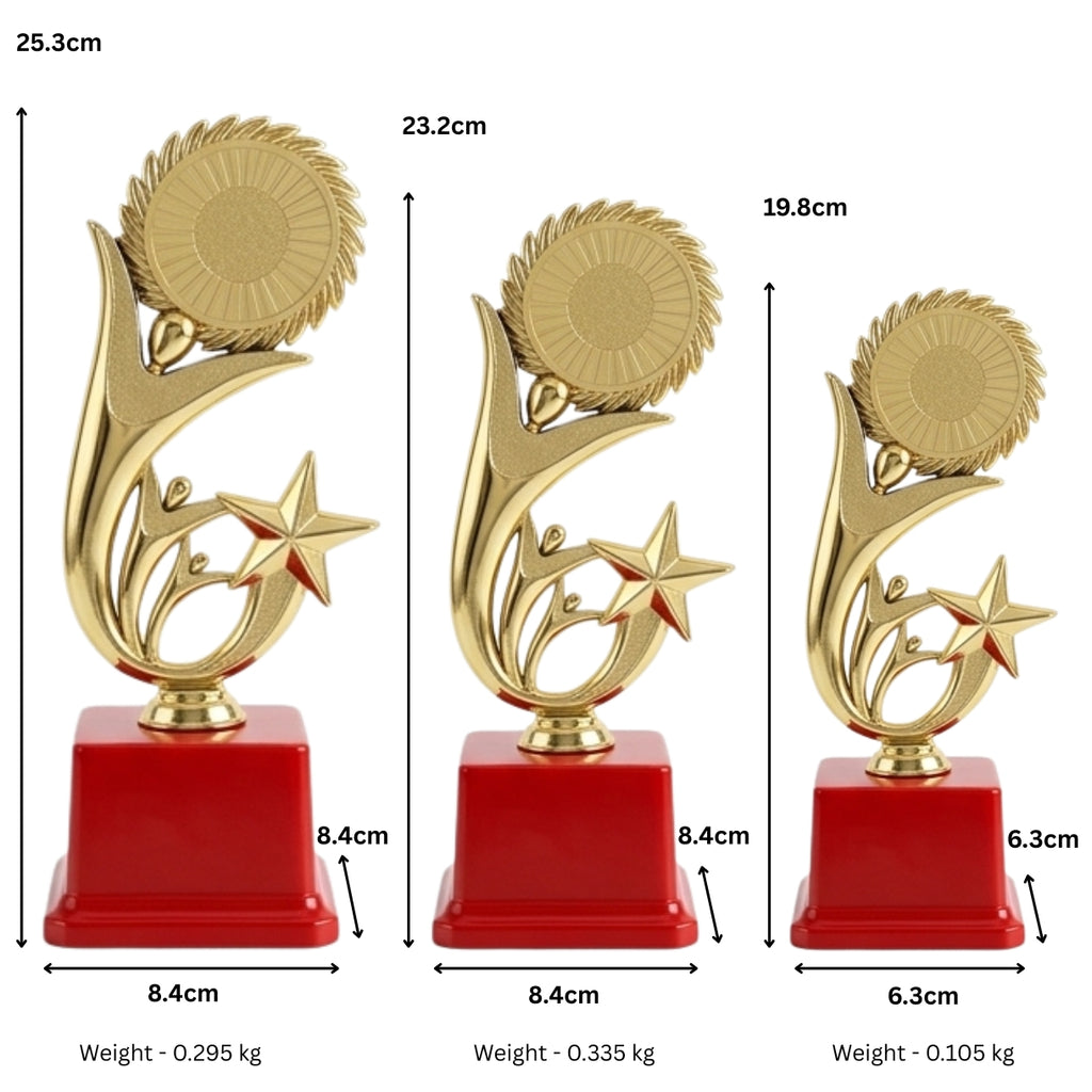 Star & Circular Emblem Golden Fiber Recognition Award M-529