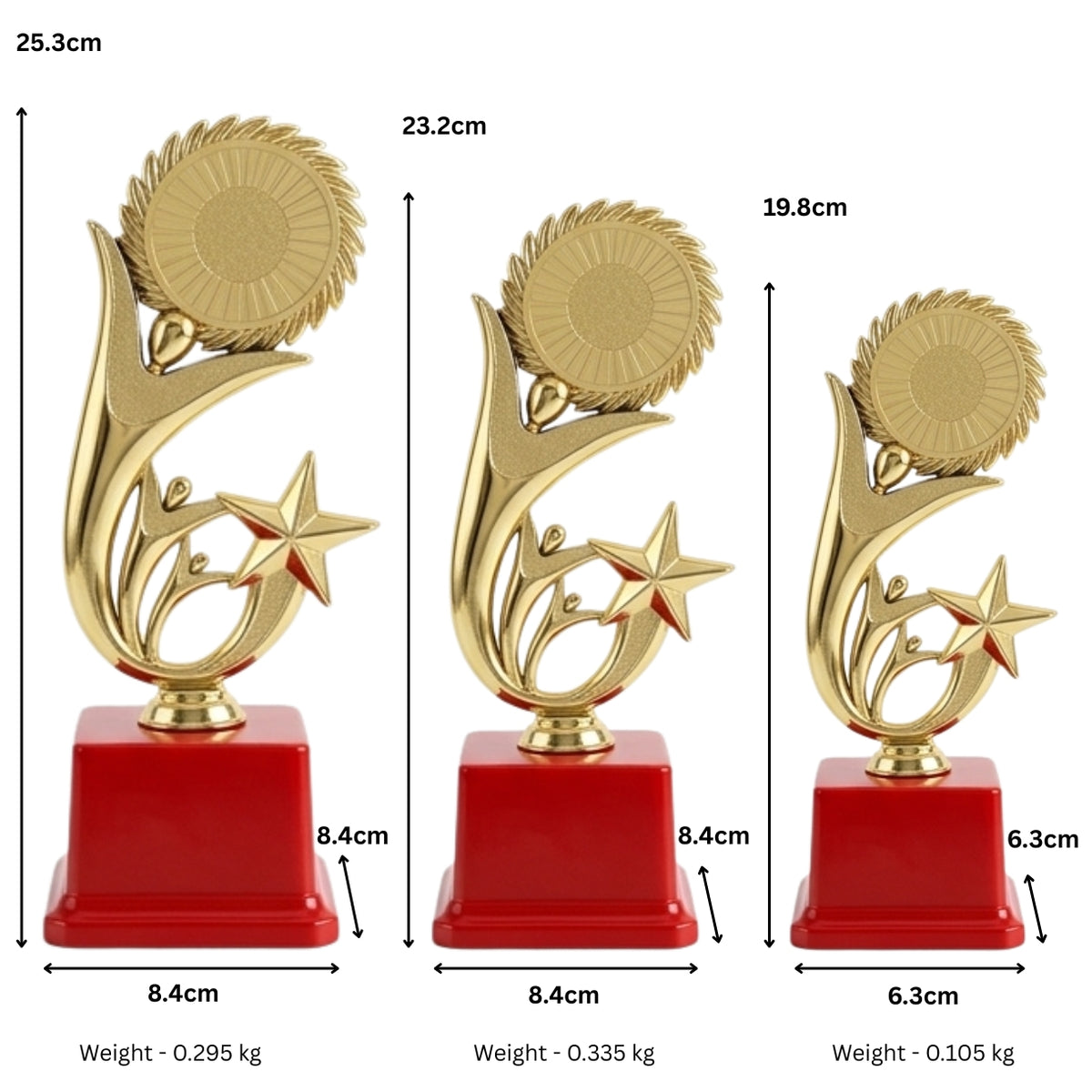 Star & Circular Emblem Golden Fiber Recognition Award M-529