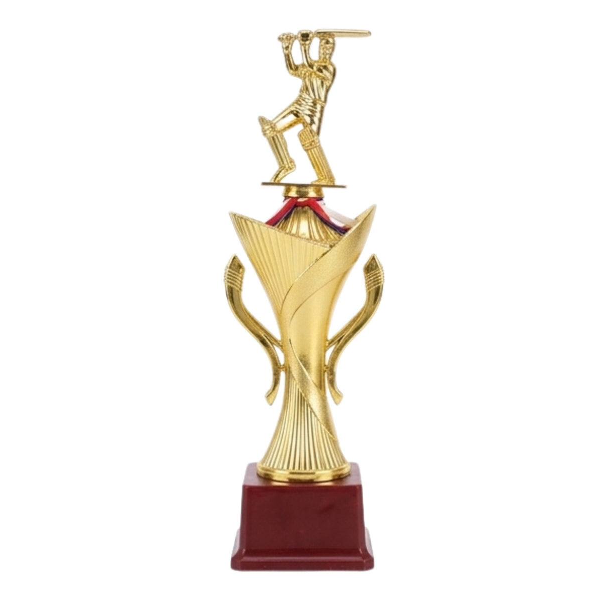 Golden Fiber Cricket Batsman Trophy – High-Quality Sports Award & Memento M-638-A