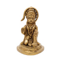 Handcrafted Brass Hanuman Idol | Ashirwad Mudra Bajrangbali Murti for Home Puja BR-379-A