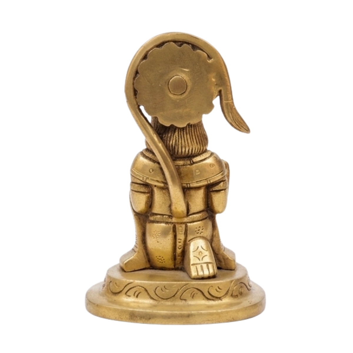Handcrafted Brass Hanuman Idol | Ashirwad Mudra Bajrangbali Murti for Home Puja BR-379-A