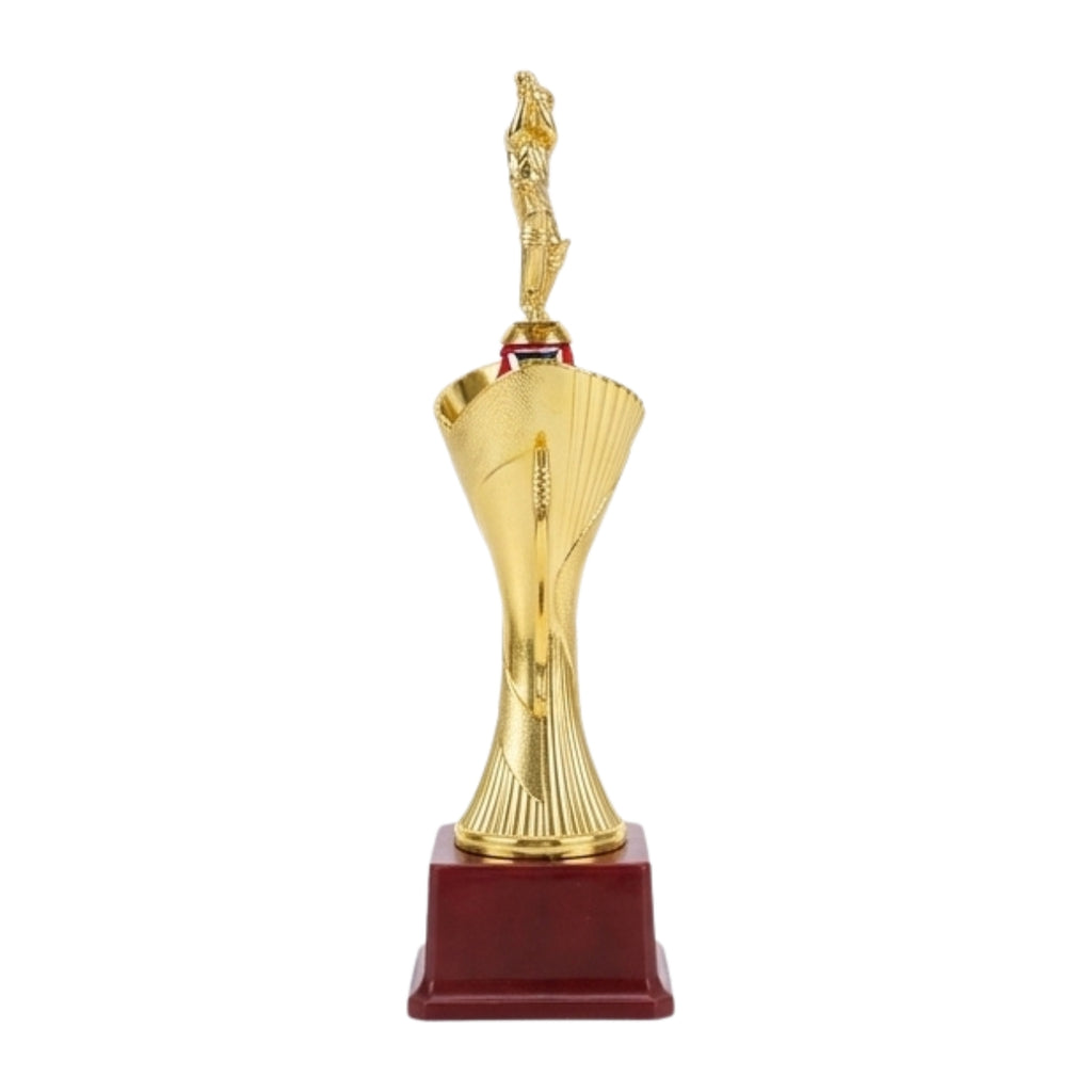 Golden Fiber Cricket Batsman Trophy – High-Quality Sports Award & Memento M-638-A