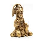 Handcrafted Pocket-Sized Brass Hanuman Idol | Blessing Bajrangbali Murti for Car Dashboard BR-369-A