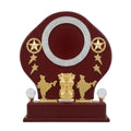 Elegant India Patriotic Wooden Award Shield – Golden State Emblem Memento M-89-A