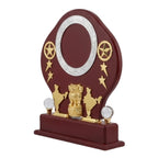 Elegant India Patriotic Wooden Award Shield – Golden State Emblem Memento M-89-A