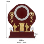 Elegant India Patriotic Wooden Award Shield – Golden State Emblem Memento M-89-A