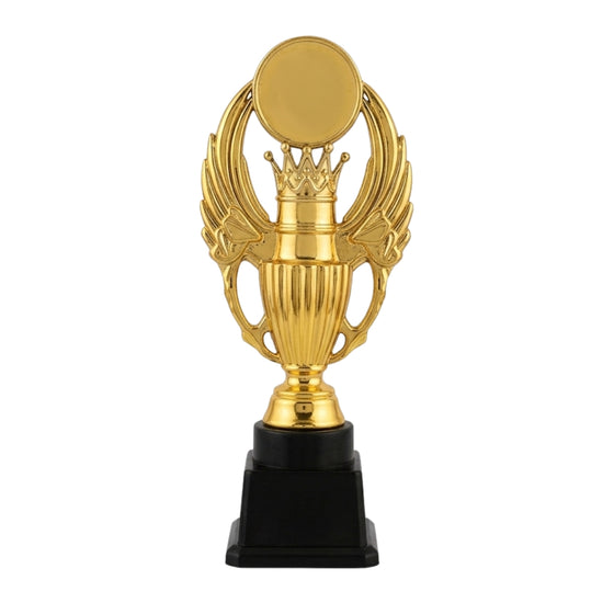 Premium Golden Winged Crown Fiber Memento Award M-657