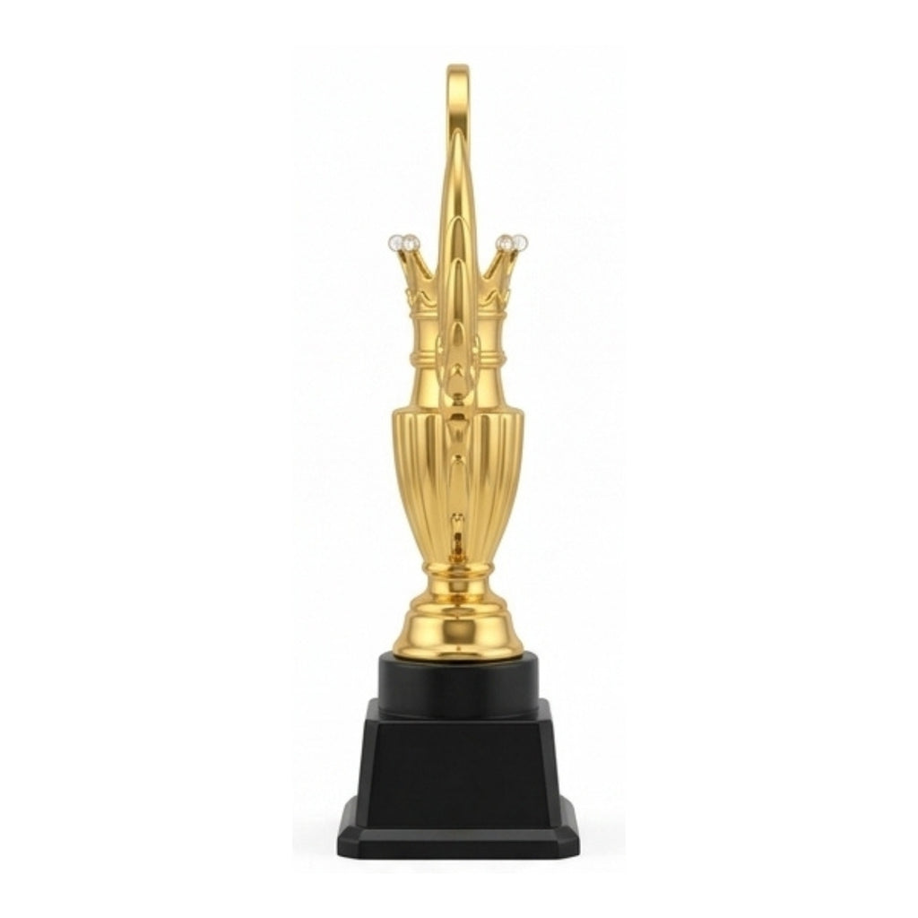 Premium Golden Winged Crown Fiber Memento Award M-657