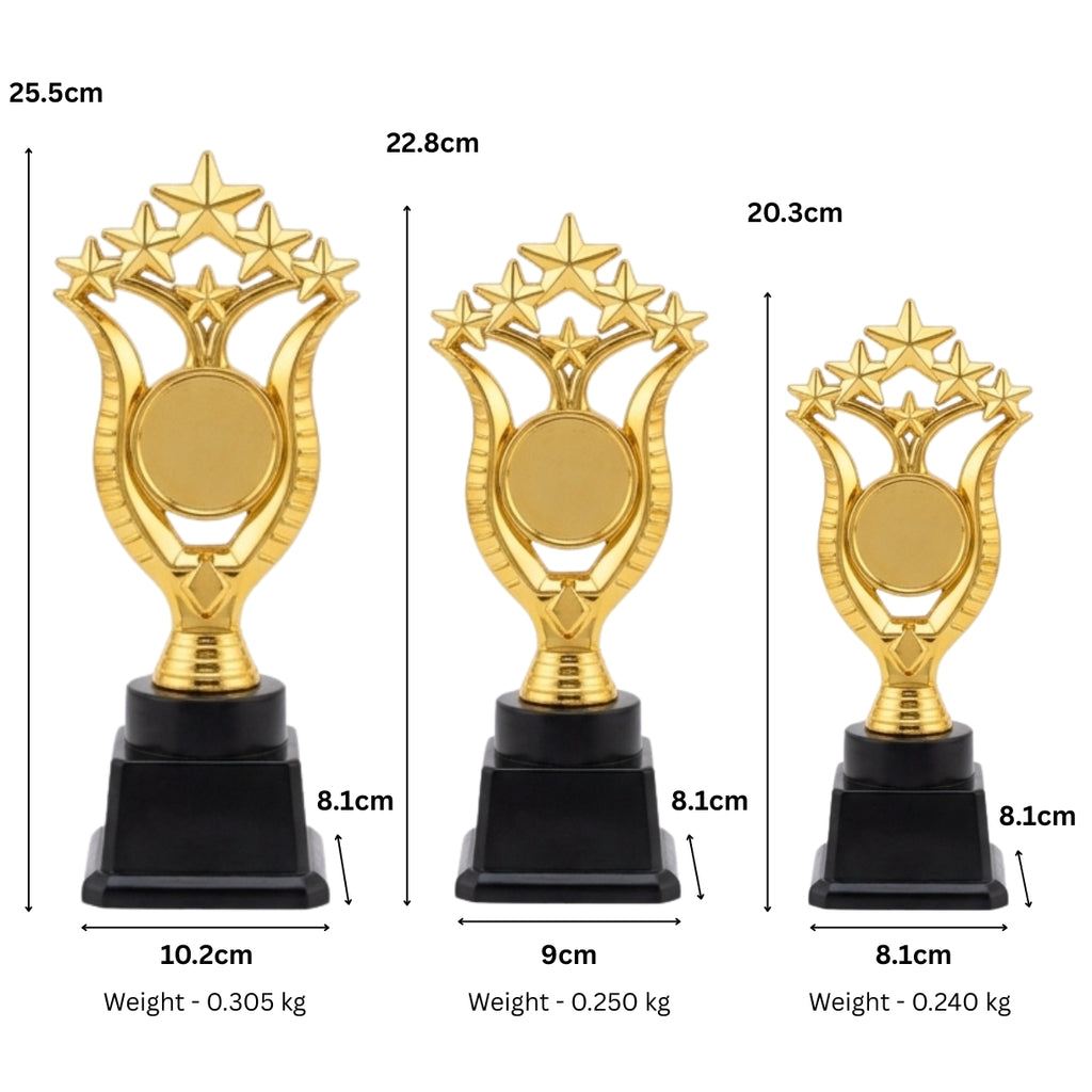 Rising Multi-Star Golden Fiber Trophy Award M-653