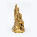Handcrafted Brass Shiva Parvati Family Idol | Mini Shiv Parivar Murti with Baby Ganesha and Nandi BR-354-A
