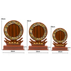 Elegant Circular Wooden Award Memento M-483