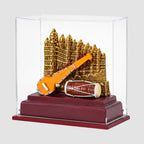 Handcrafted Indian Classical Music & Heritage Souvenir Display Case | Featuring Gwalior Fort & Miniature Folk Instruments (Ektara/Dotara & Dholak) GC-W-169-C