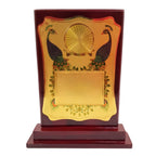Traditional Indian Twin Peacock & Ashoka Chakra  Memento M-582-A