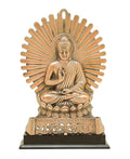 craftearth-black-metal-buddha-plate-with-wooden-stand-2-min