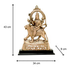 craftearth-black-metal-mata-plate-with-wooden-stand-4-min