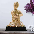 craftearth-black-metal-vivekanand-small-plate-with-wooden-stand-2-min-600×600