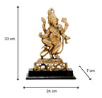 craftearth-black-metal-ganesha-plate-with-wooden-stand-4-min