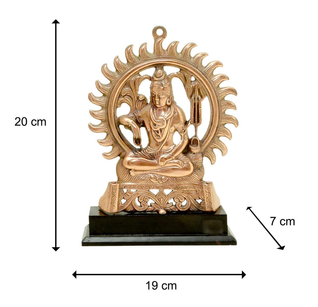 craftearth-black-metal-shankar-plate-with-wooden-stand-4-min