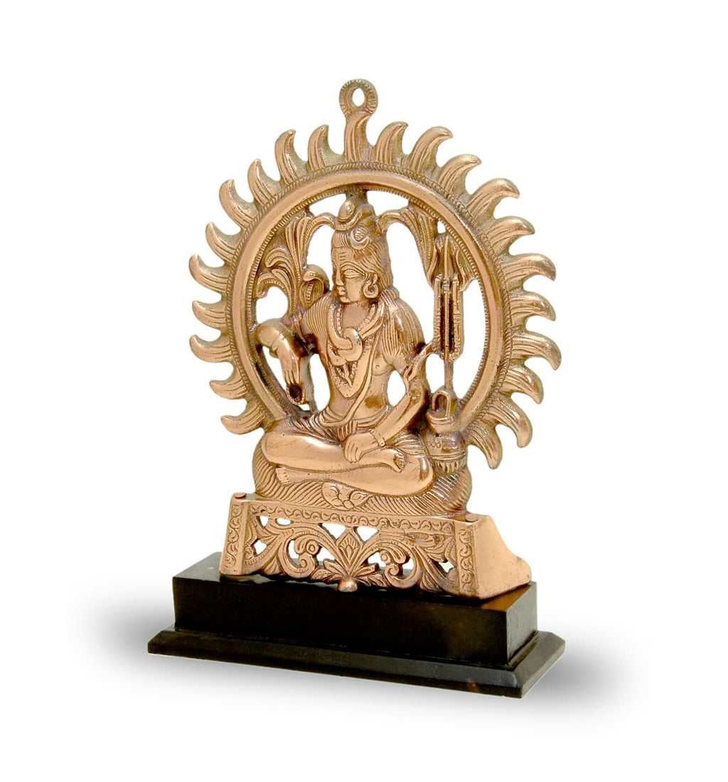 craftearth-black-metal-shankar-plate-with-wooden-stand-5-min