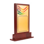 Patriotic Indian Tricolor & Ashoka Chakra Wooden Recognition Memento M-572-A