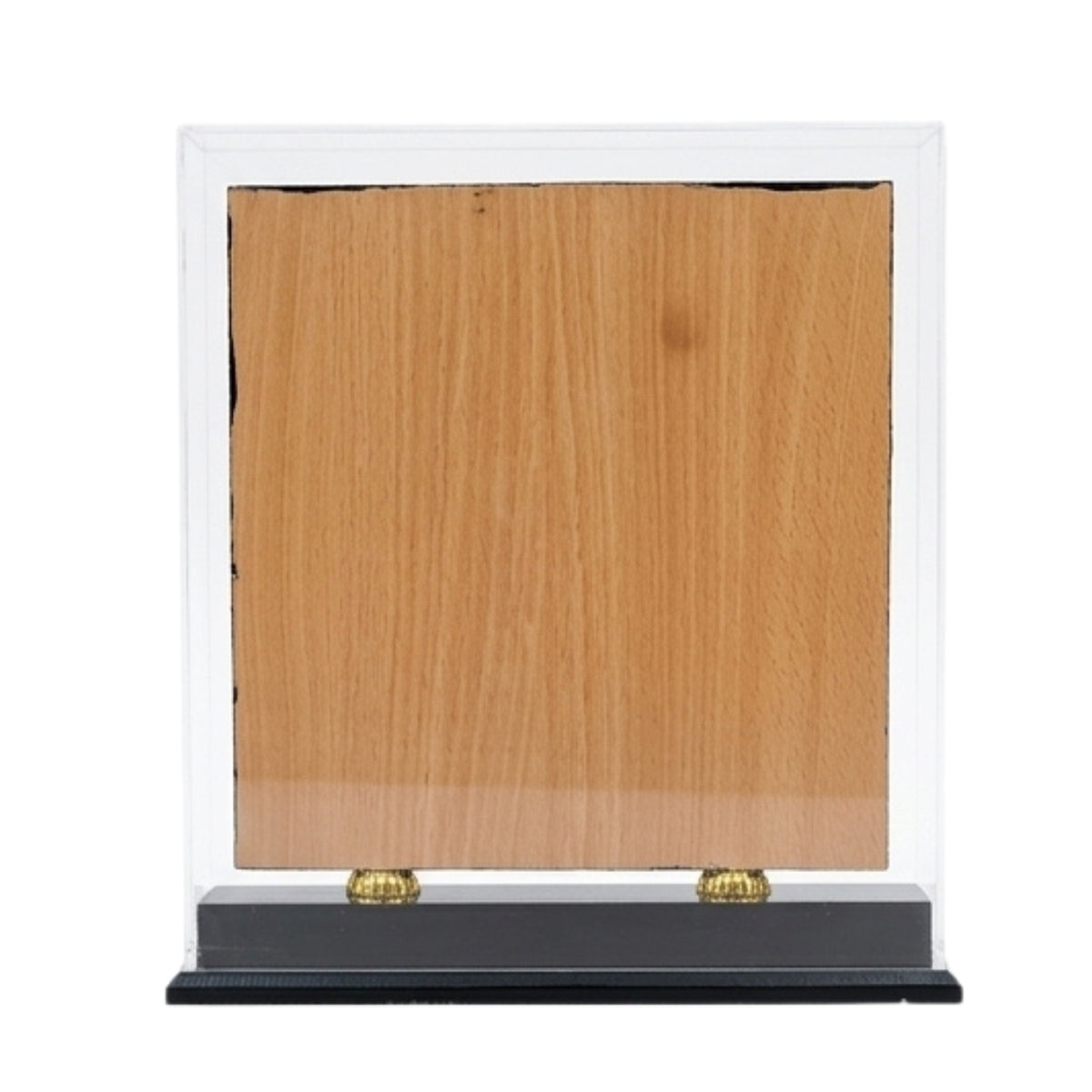 Elegant Wooden Memento in Acrylic Dustproof Case – Golden Circular Star Trophy for Recognition & Awards GC-M-536-A
