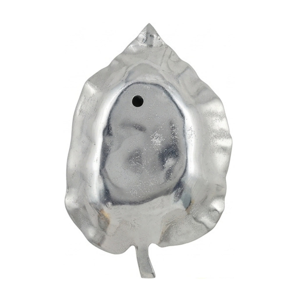 Buddha Head on Peepal Leaf Wall Hanging (Dual Tone Gold & Silver) W-192-A