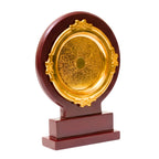 Premium Ornate Circular Gold Plate & Memento M-230