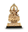 craftearth-black-metal-saraswati-big-plate-with-wooden-stand-1-min-600×685