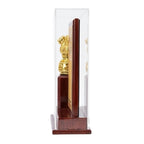 Premium Wooden Memento with Golden Ashoka Pillar Emblem and Acrylic Display Case GC-M-615-B