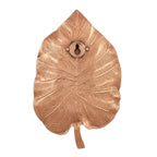 Buddha Head on Peepal Leaf Wall Hanging (Dual Tone Gold & Copper) W-191-A