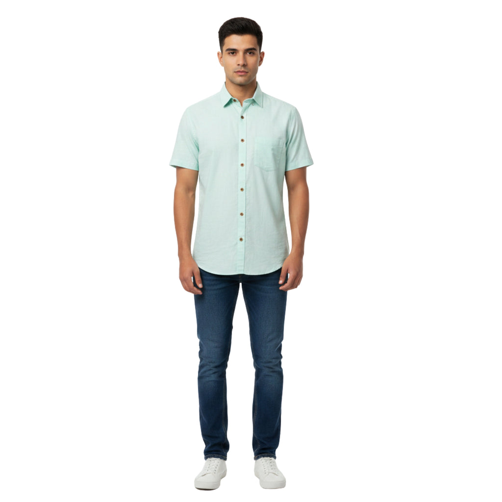 CraftEarth Men's Short-Sleeve Shirt HS-C37
