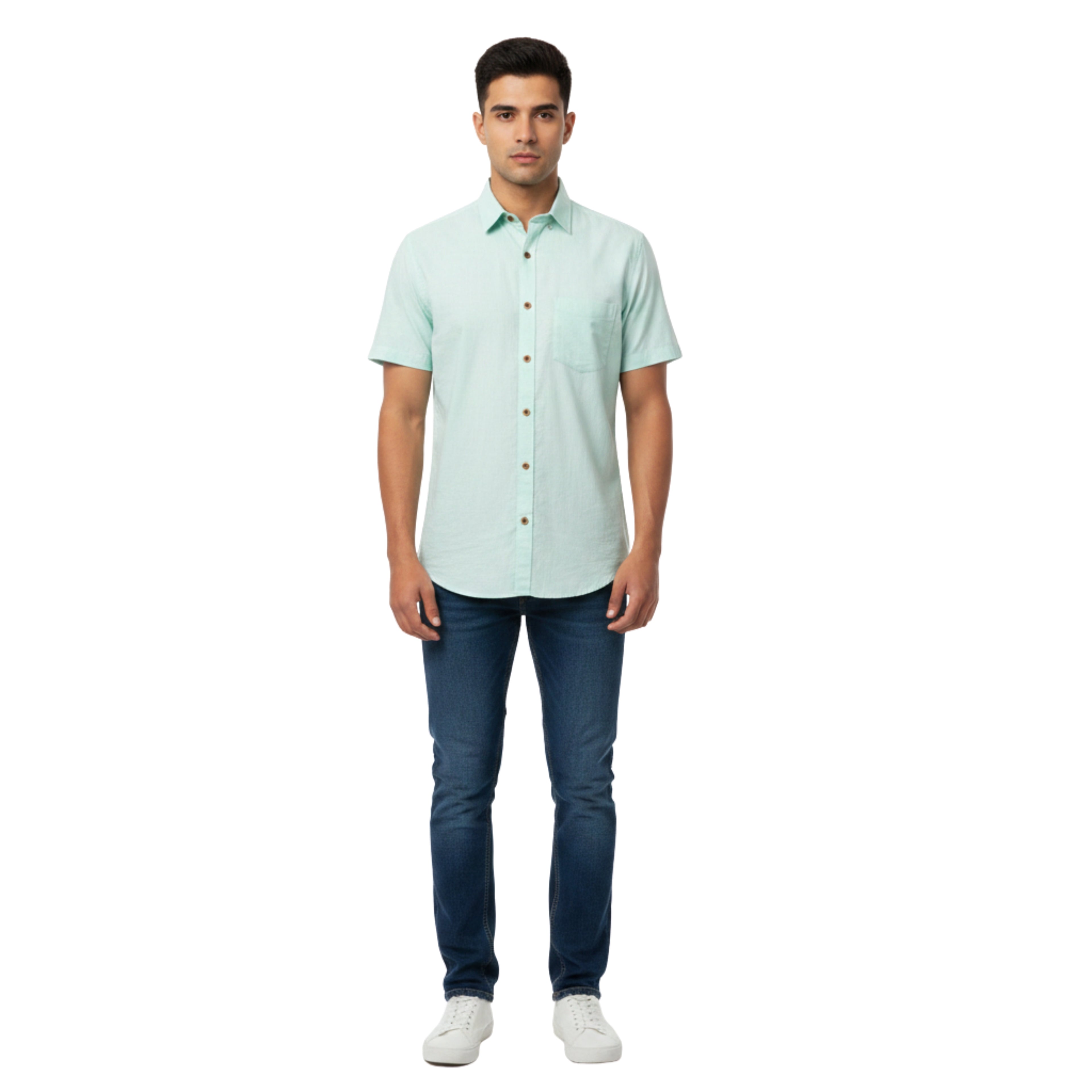 CraftEarth Men's Short-Sleeve Shirt HS-C37