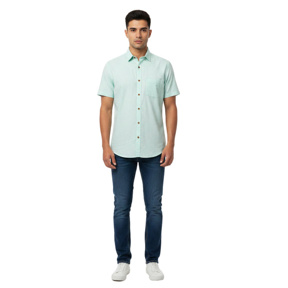 CraftEarth Men's Short-Sleeve Shirt HS-C37