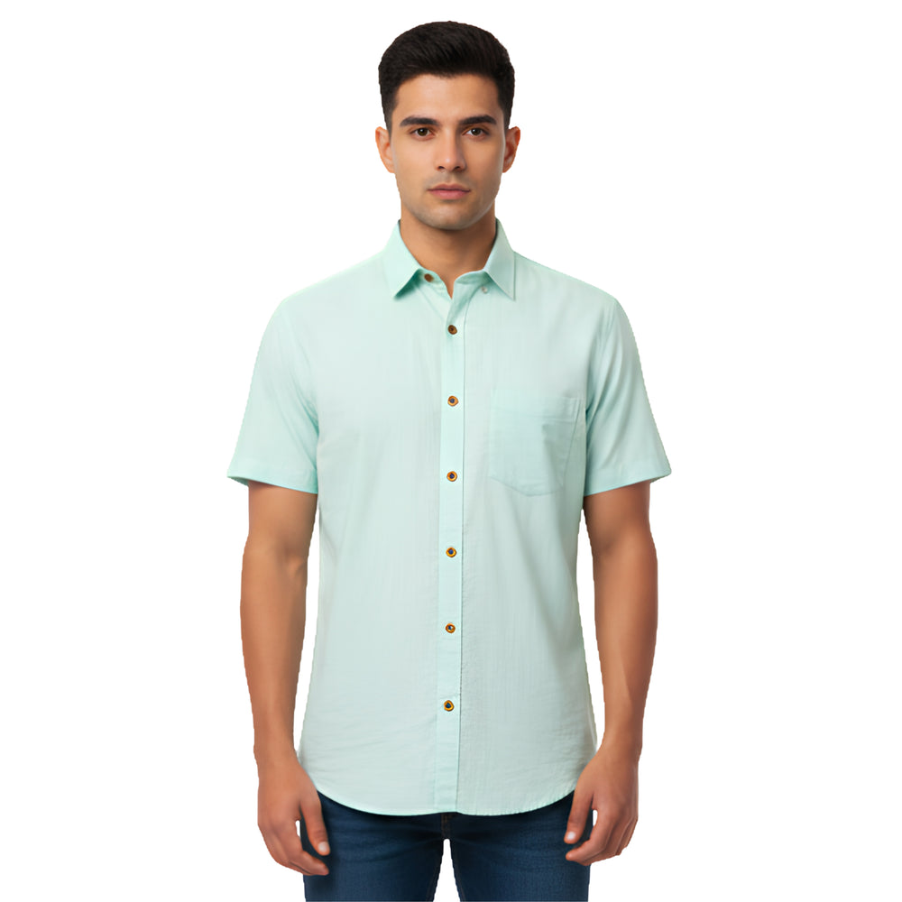 CraftEarth Men's Short-Sleeve Shirt HS-C37