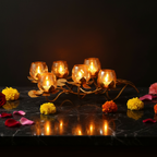 7-Lotus Vine Centrepiece Tealight Holder – Cinematic Square Hero Shot