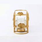 Luxury Metallic Wire Tealight Candle Caddy – Elegant Dining Table Centerpiece & Housewarming Gift I-58-B