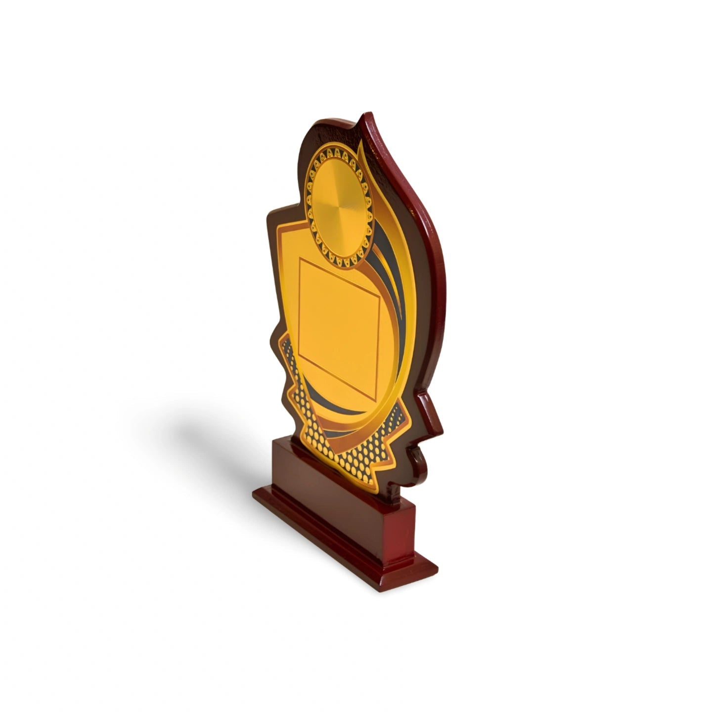 Premium Wooden Trophy with Customizable M-327-A