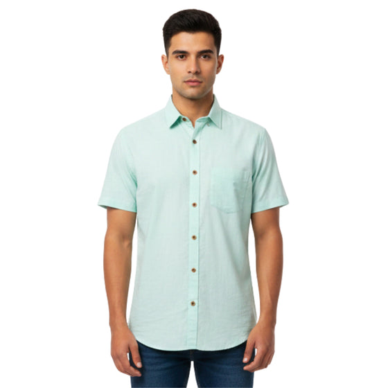 CraftEarth Men's Short-Sleeve Shirt HS-C37