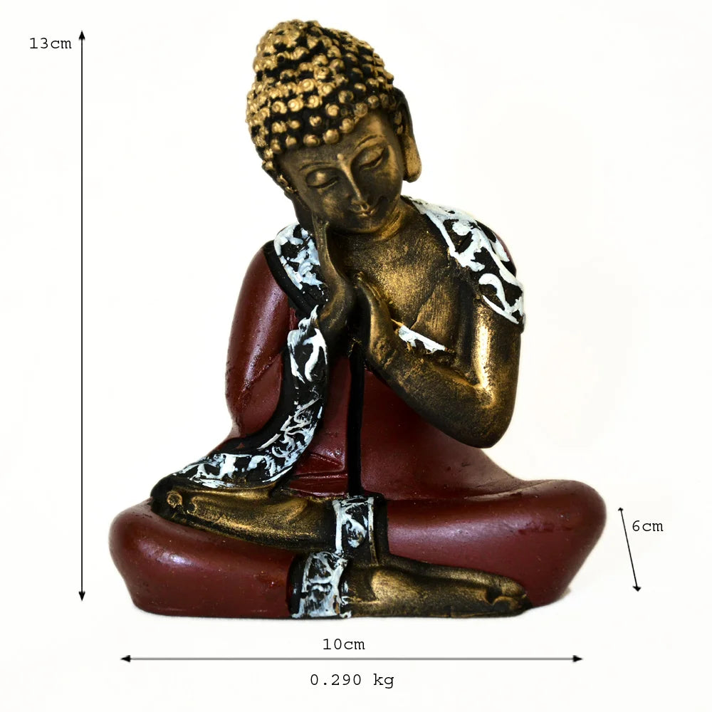 Serene Buddha Meditation Statue – Handcrafted Decorative Piece - F-87-A