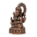 Elegant Gunmetal Copper Finished Lord Ganesha Metal Idol G-212-A