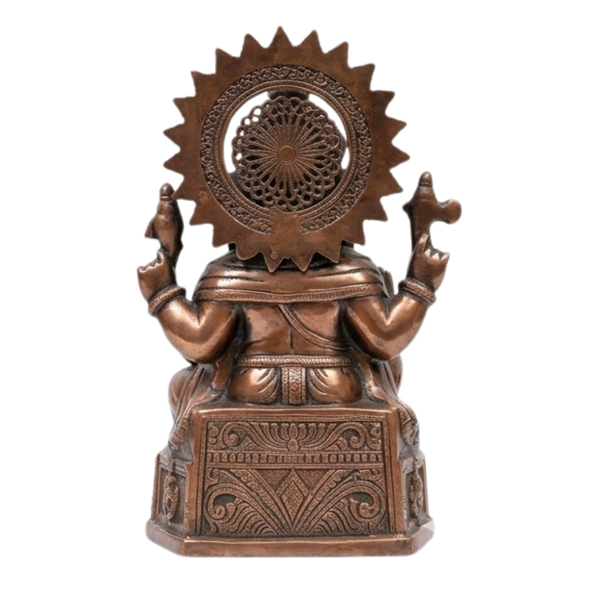 Elegant Gunmetal Copper Finished Lord Ganesha Metal Idol G-212-A