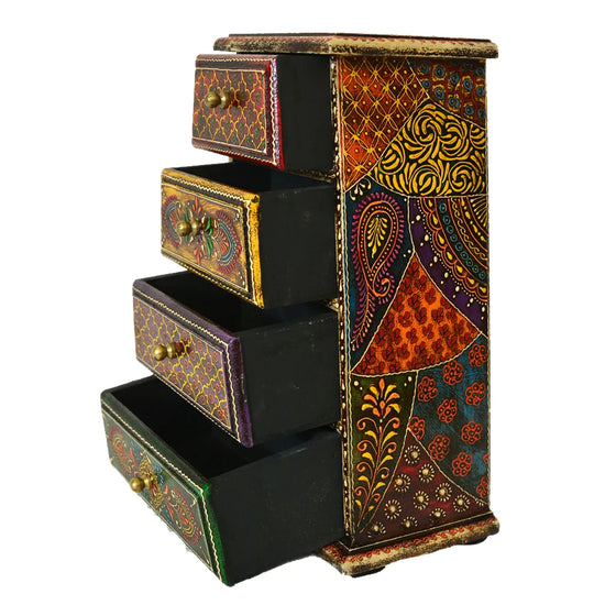 Handcrafted Wooden Chest of Drawers WD-8-B