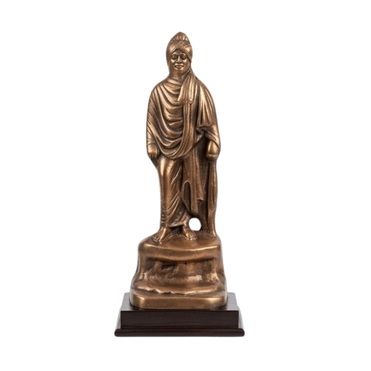 Premium Gunmetal Copper Finished Swami Vivekananda Standing Gunmetal Statue G-46-B