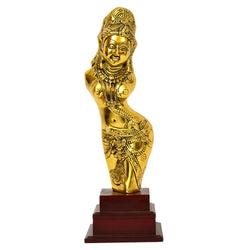 Handcrafted Golden Shalbhanjika Statue W-86-A