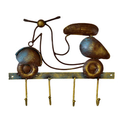 Vintage Scooter Wall Hook Metal Key Holder Rack I-86-A